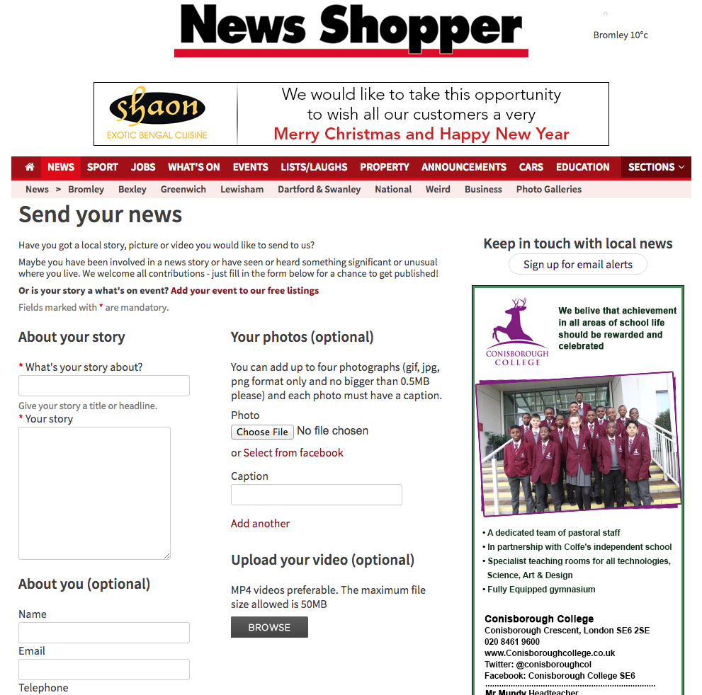 Newsquest form
