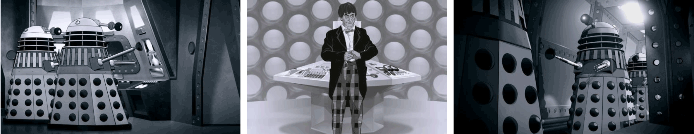 Stills from “Power of the Daleks”