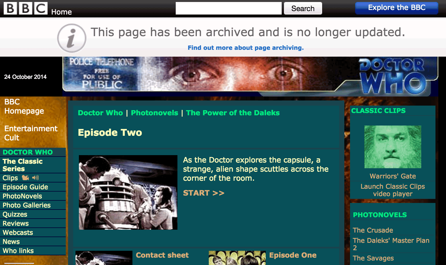 Power of the Daleks photonovel episode two
