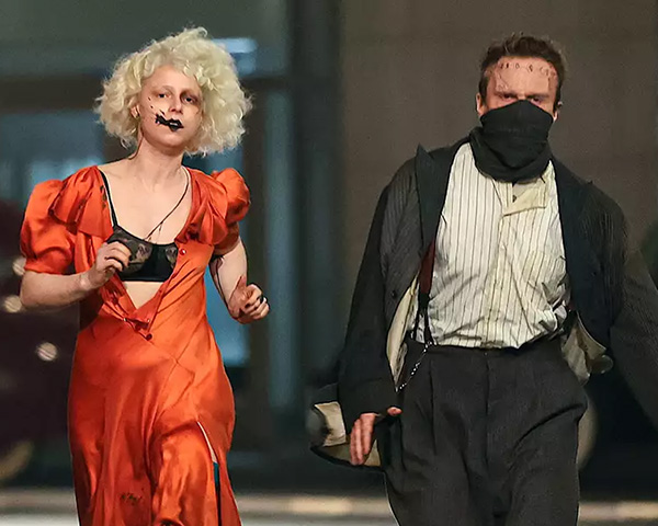 Jessie Buckley and Christian Bale in The Bride!